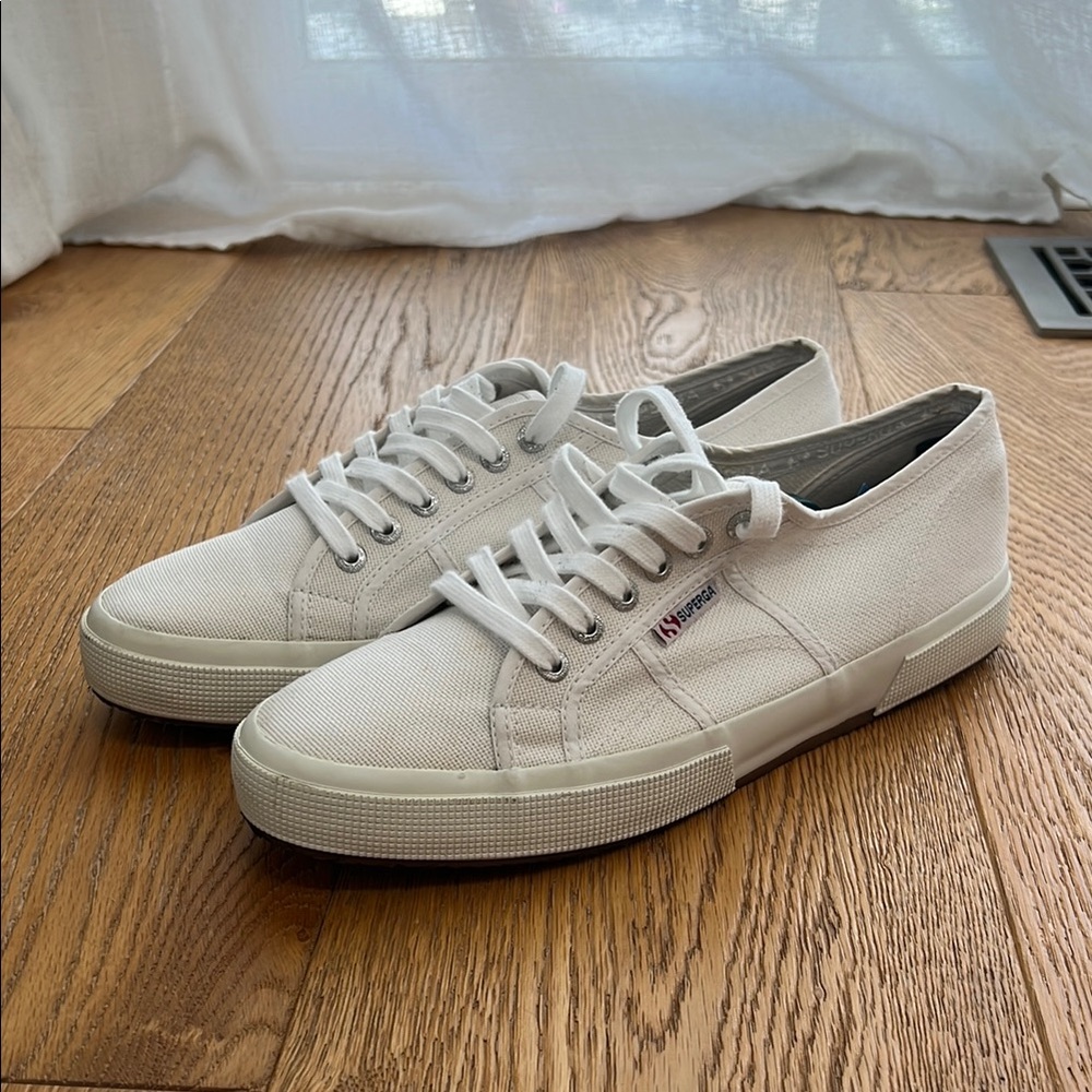 Superga 2750 Men's White Canvas Sneakers 10.5M 44EU